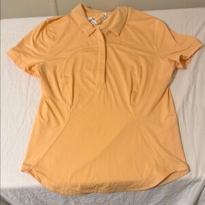 Lululemon Womens Quick Drying Short Sleeve Polo Slim Size 10 Summer